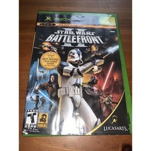 Star Wars Battlefront II 2 Original Microsoft Xbox Video Game Complete Tested